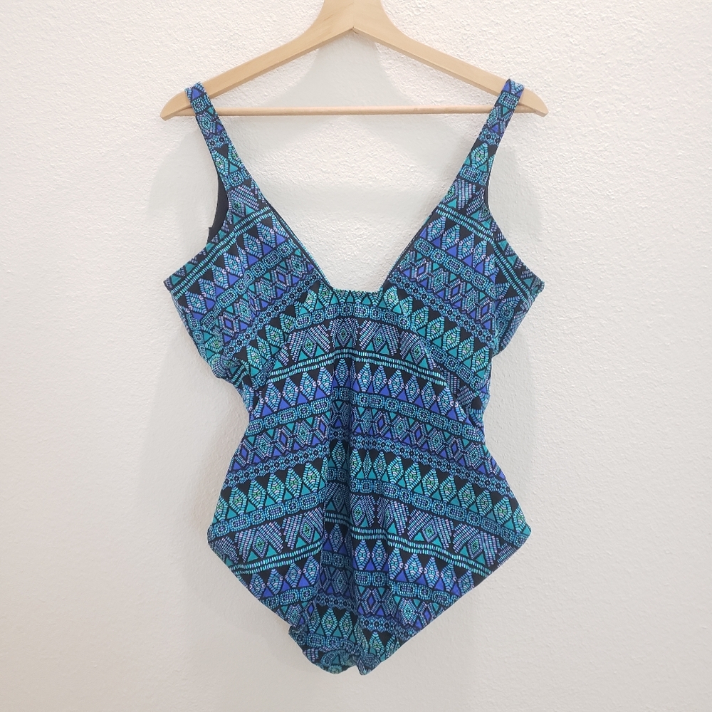 Miraclesuit Gypsy Odyssey  One Piece Swimsuit Size 16 - Picture 7 of 8